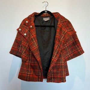 Anthropologie Plaid Jacket
